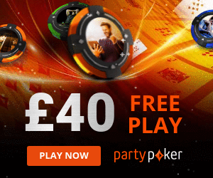 PartyPoker Bonus Code £40 in Free Play Poker Tickets