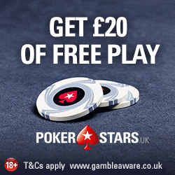 PokerStars Bonus Code for £20 Free Play Bonus