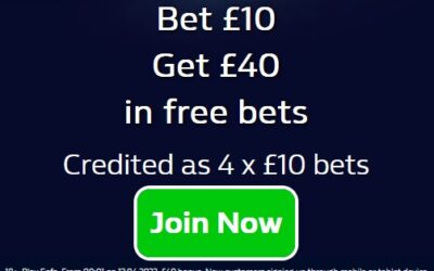 William Hill Promo Code for £40 in Free Sports Bets